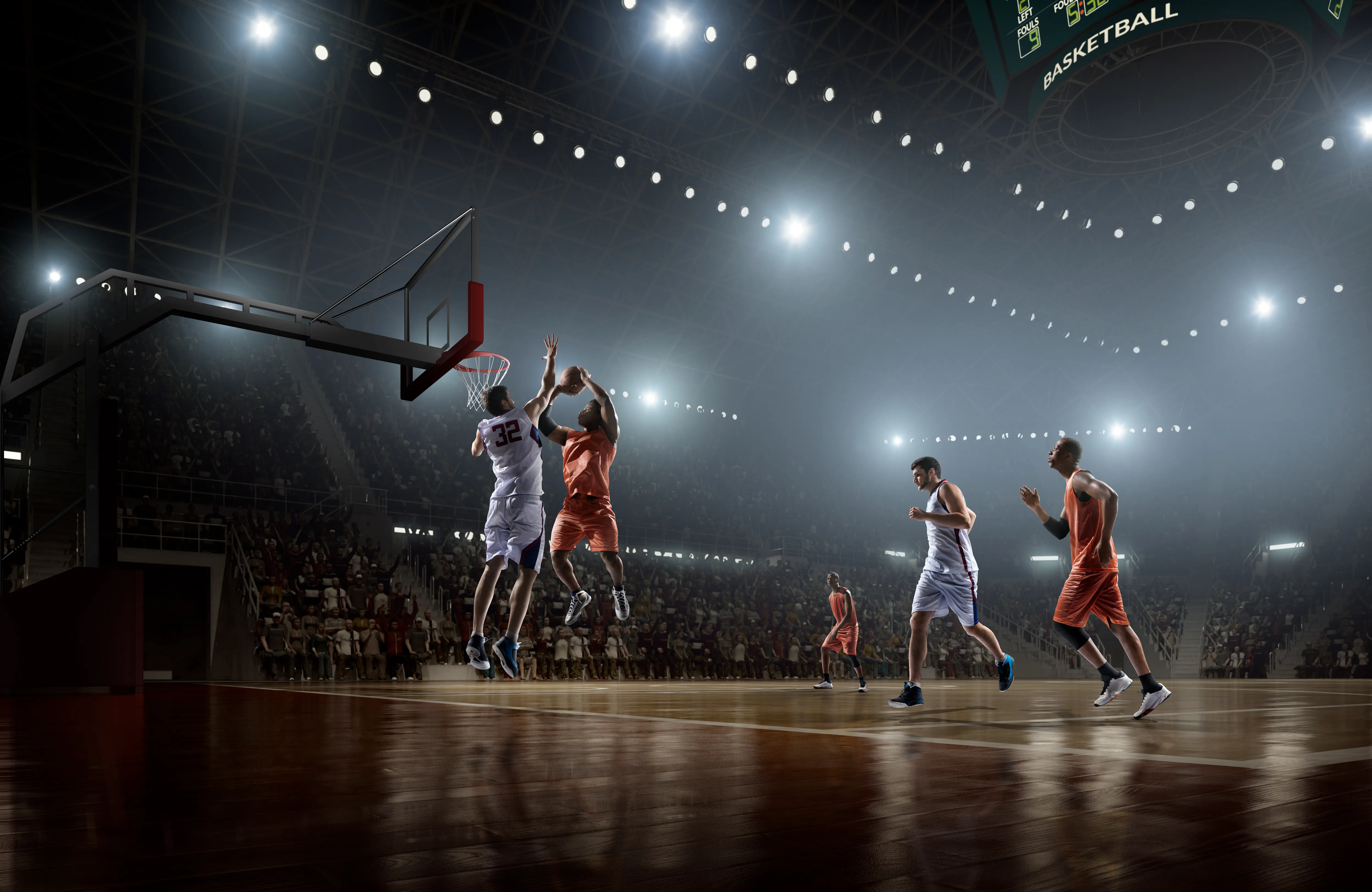 A basketball stock image.